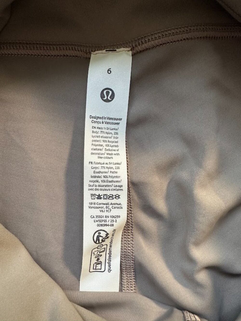 NWT Lululemon Size 6 Wunder Train HR Tight High Rise 25" Pockets Everlux Fabric - Picture 4 of 12